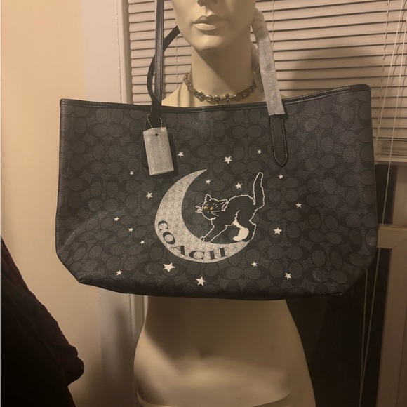 Coach Handbags - Coach Black Cat and Moon Tote Bag